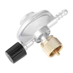 1LB Disposal Bottle Valve Adjustable Flow Low Pressure Propane Regulator 8mm Barb Hose Connection Connect Camping Stove Grill