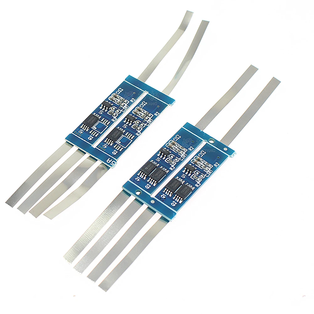 18650 two strings of lithium battery protection board plus nickel strip 7.4V overcurrent 3-9A single and double MOS