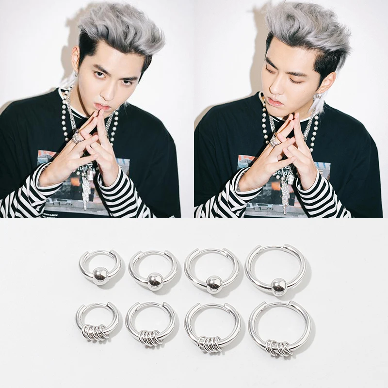 ONSTALL  Korean Fashion Pop Jewelry Male Bangtan Men Earring,Guys Jewellery,Accessory, Hipster, Grunge Style, Punk,Boys Ear Hole