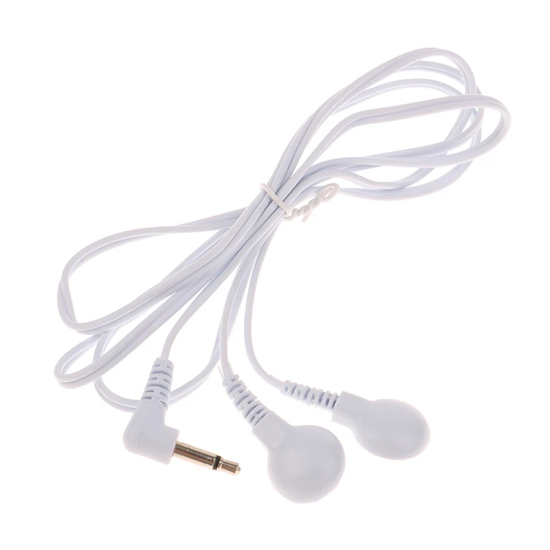 2/4Buttons Electrotherapy Electrode Lead Wires Cable For Tens Massager Connection Cable Massage & Relaxation 2.5/3.5mm