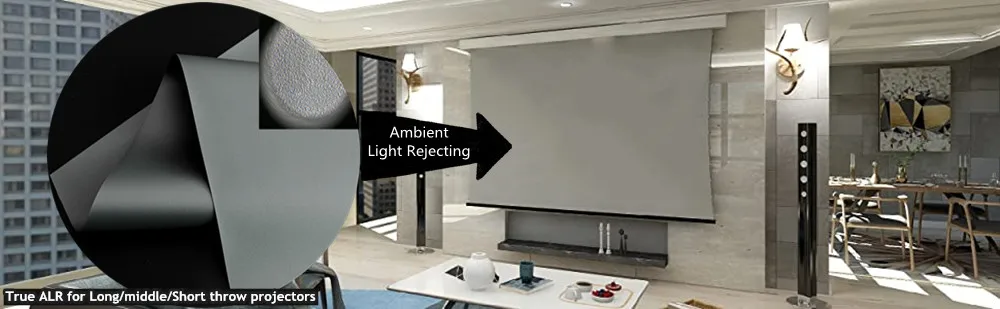T2HALR- 16:9 Premium Umgebungs Licht Ablehnung Gespannt Bildschirme – Detail 2