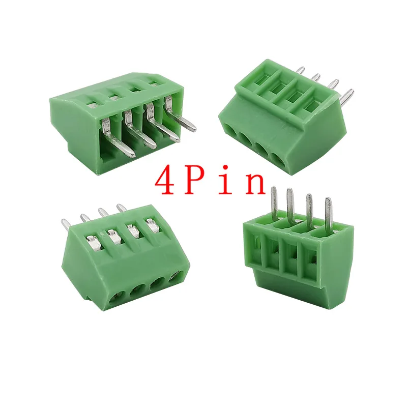 2,54 mm/0,1 Zoll Rastermaß PCB-Schraubklemmenblock-Anschluss 2P 3P 4P 5P 6P 7P 8P 9P 10P 12P 16Pin-Klemmen 150V 6A für 26-18AWG-Kabel
