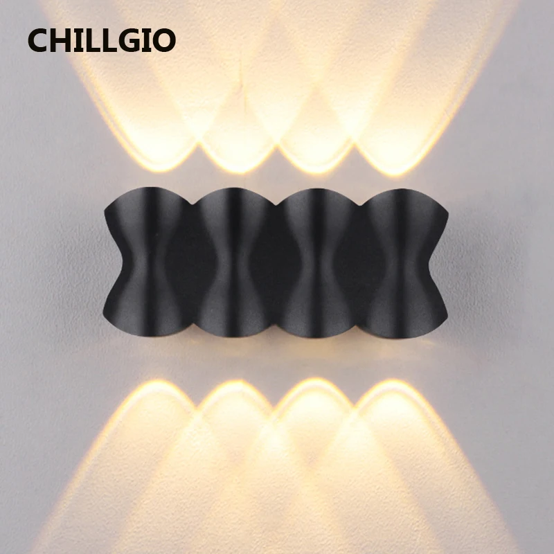 

CHILLGIO Outdoor LED Wall Lamps Waterproof IP65 Hallway Washer Lighting Yard Hotel Bedroom Home Decor Up And Down Indoor Lights