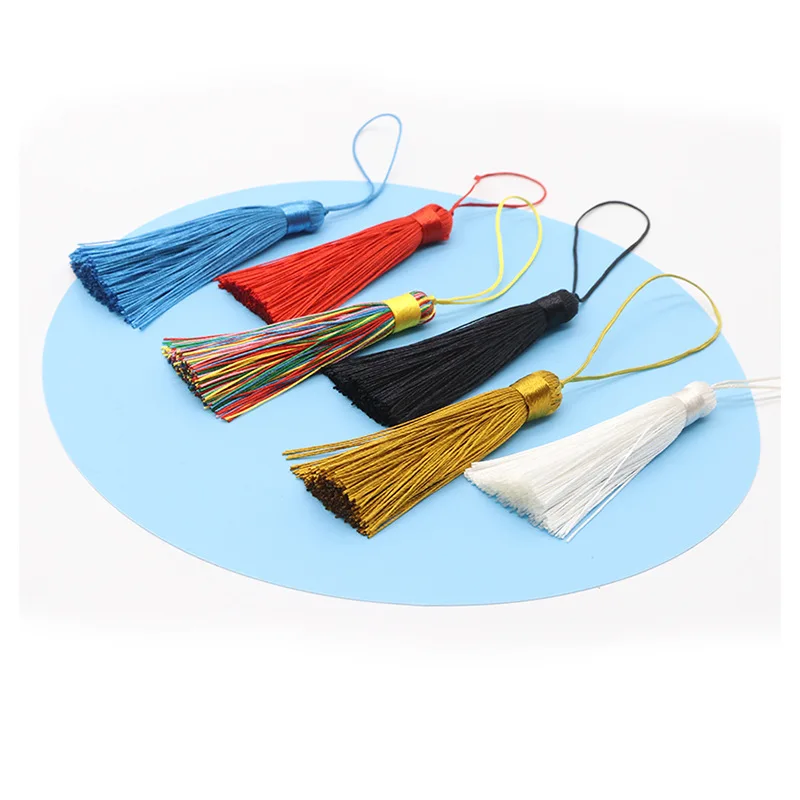 5-10pcs  8+8 cm Long Tassel Pendant Cotton Silk Tassel Brush Crafts Handmade DIY Making Jewelry Finding Accessories