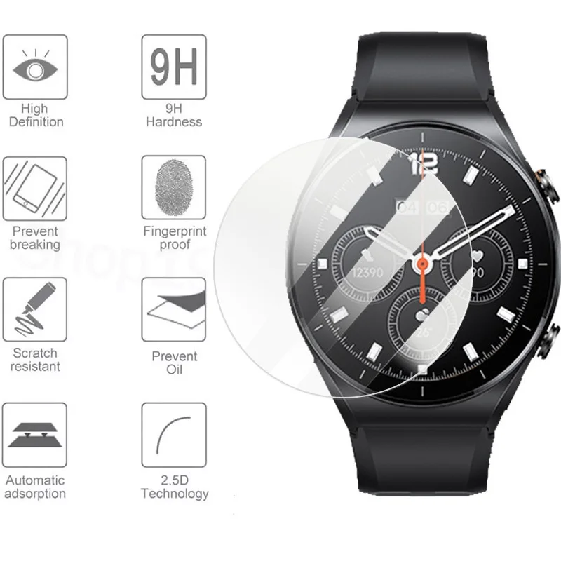 Защитная пленка для экрана Xiaomi Watch S1 Active Smart Watch, круглая защитная пленка из закаленного стекла, устойчивая к царапинам для Xiaomi S1