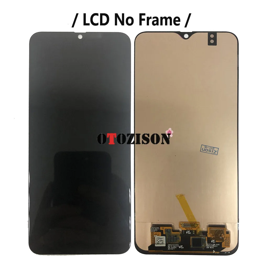 Super AMOLED M21 LCD For Samsung Galaxy M21 LCD With Frame M215F Display SM-M215F/DS M215F/DSN Screen Touch Digitizer Assembly