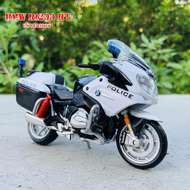 Maisto 1:18 BMW Yamaha Police motorcycle series Silvardo original authorized simulation alloy motorcycle model toy car