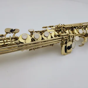 Marka yeni jüpiter JPS-747-pirinç altın lake ile iki düz boru dize b, aletleri, saksafon, düz durumda meme 6 Büyük satış, tenor saksafon, soprano doğrudan jüpiter'e-3 numara