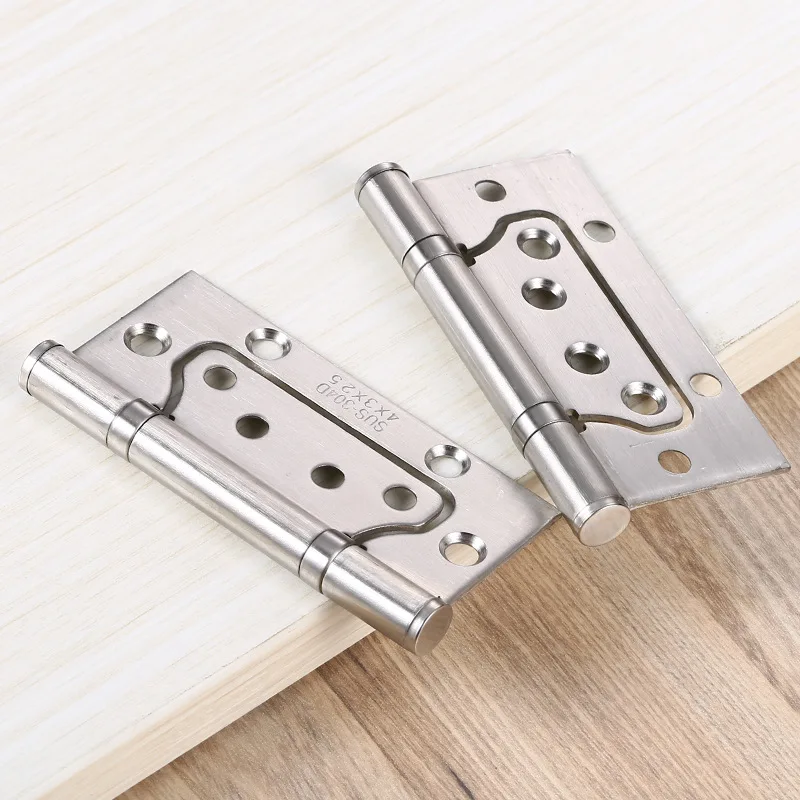 YUTOKO 6 color Stainless steel hinge 4 inch thick hinge free slotted wooden door door heavy hinge 2 PCS