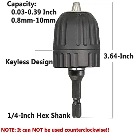 2-13Mm Dung Tích Móc Khóa Mũi Khoan Chuck Cờ Lê Adapter 1/2-24UNF Núi Con Quay Trong Và Thon Gọn Lỗ Kẹp dung Lượng