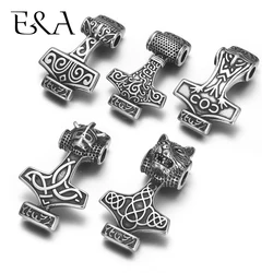 Stainless Steel Viking Axe Connector Hole 12*4mm for DIY Charms Bracelet Connect Findings Men Jewelry Making Accessories