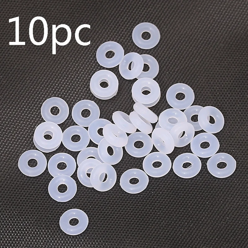 Jewoey Shion White Rubber Clip Charms Safety Stopper Beads Fits Fashion Pandor Charm Bracelets & Necklaces Jewelry Gift Making