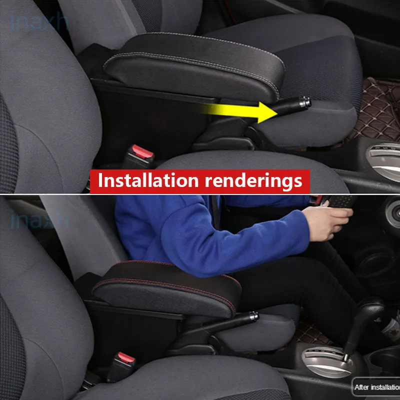 For Suzuki Jimny Armrest  Jimny 2010 2011 2012 2013 2014 2015Retrofit parts Car Armrest box Storage box car accessories 3USB