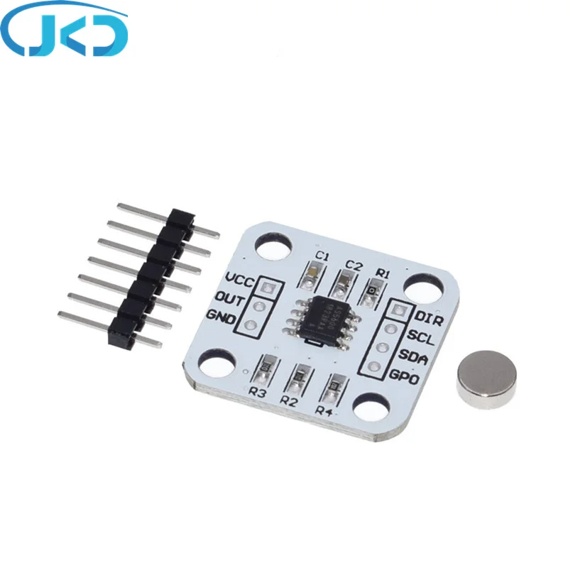 1Pcs AS5600 Magnetische Encoder Magnetische Inductie Hoek Meting Sensor Module 12bit Hoge Precisie