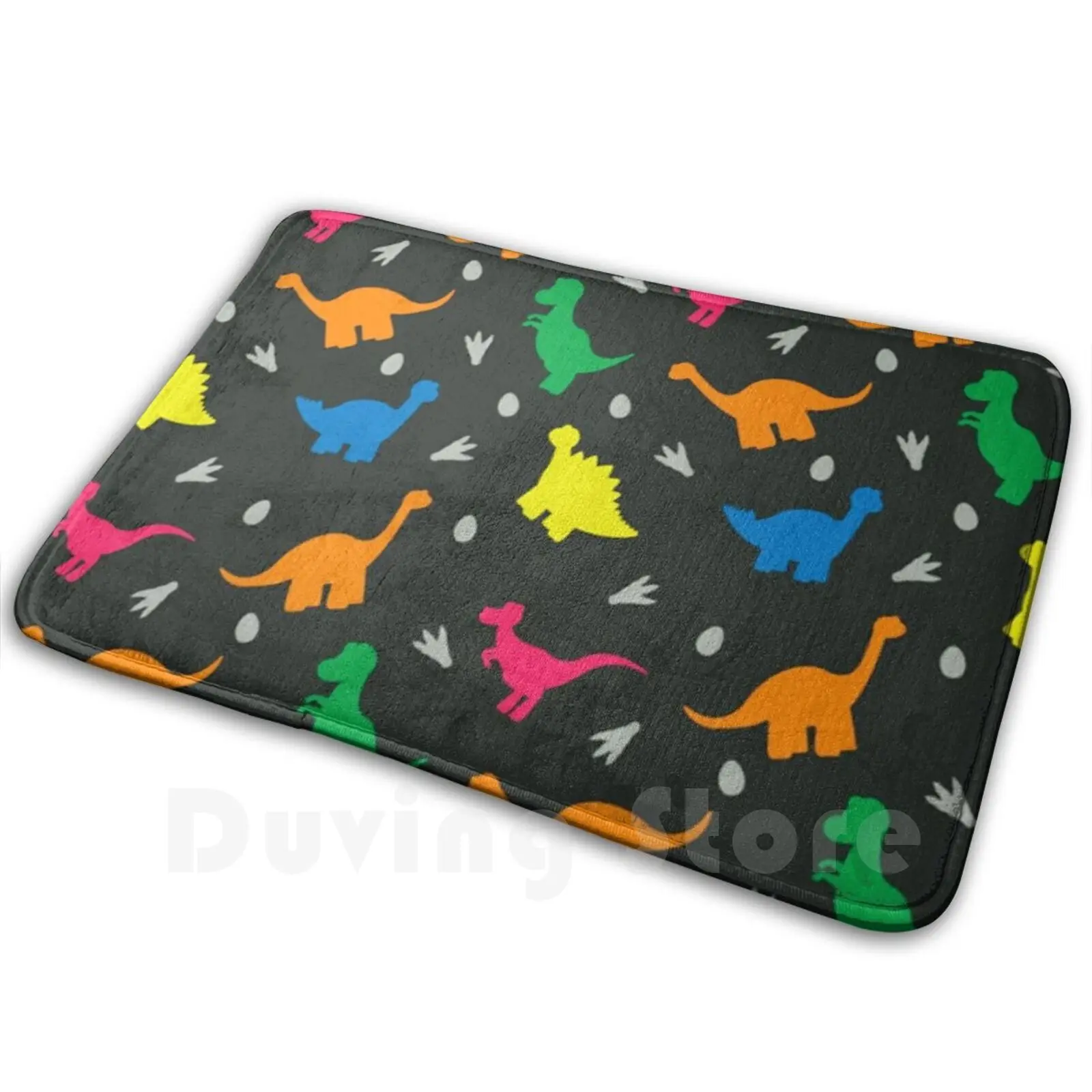 Colorful Dinosaur Pattern Carpet Carpet Dinosaur Dino Dinosaurs Cute T Rex Dinos Funny Animals