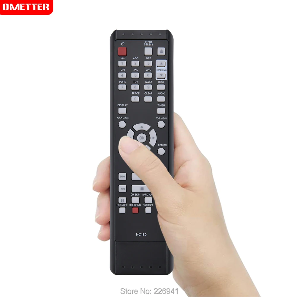 Nc180 nc180uh dvdr combo controle remoto substituído apto para funai gravador de dvd zv427fx4a zv427fx4 zv427fx4 um controle remoto