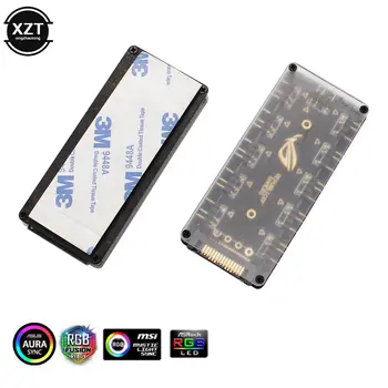 ASUS AURA SYNC 5V 3-pin RGB 10 Hub Splitter SATA Power 3pin ARGB adaptér prodlužovací kabel pro GIGABYTE MSI ASRock RGB LED s pouzdrem 10 nejlepší prodej Asus Aura Sync Hub - №1