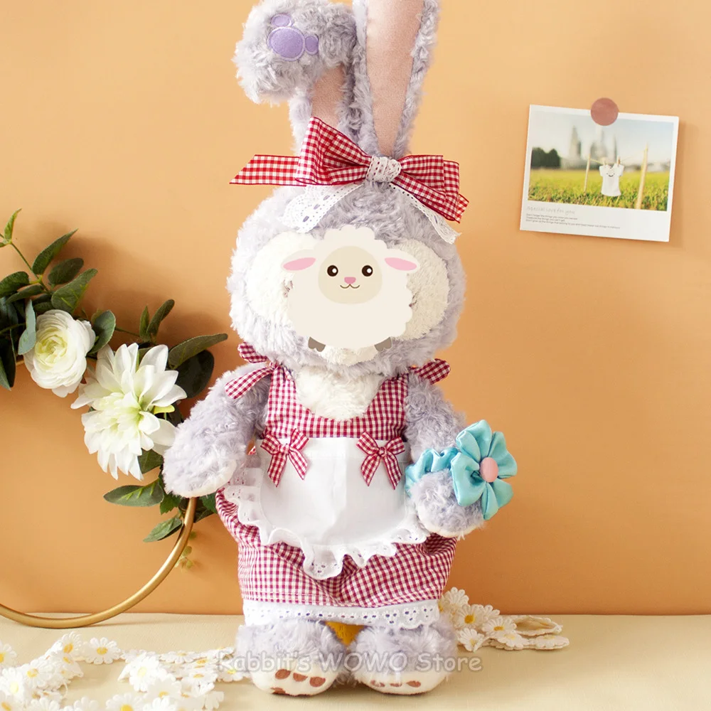 Doll Clothes Fit 50cm Ste lla Rabbit Plush Toys Accessories Outfits Dress Suit for Purple Ballet Rabbits Bunny (Only Clothes)