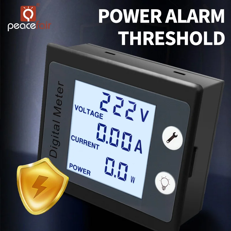 Imagem -05 - Testador de Corrente Elétrica com ct Voltímetro Digital Amperímetro Wattímetro Wattímetro Wattímetro Monofásico ac Pzem011 220v 32a 63a 100a