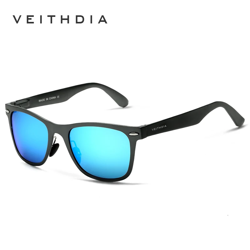 VEITHDIA-gafas de sol de aluminio y magnesio para hombre y mujer, lentes de sol con espejo, UV400, accesorios para hombre y mujer