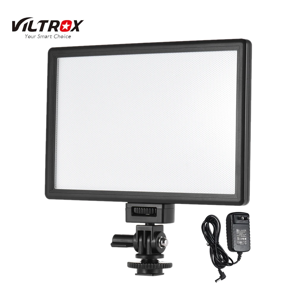 Viltrox L116T LED Photo Light 3300K-5600K Photographing Light Lamp Bi-color Dimmable + Power Adapter for DSLR Camera Accessories