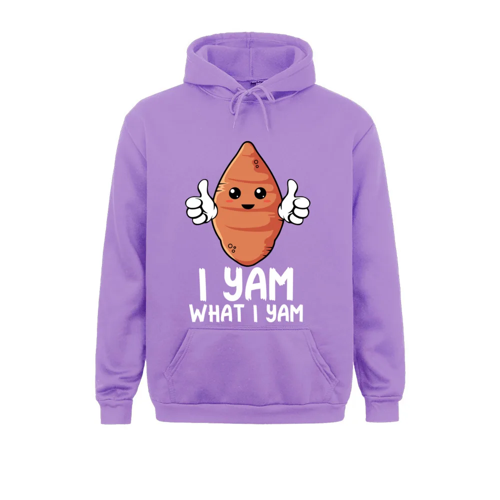 Men Hoodies I Yam What I Yam Sweet Potato Lover Funny Thanksgiving Sweatshirt Long Sleeve Adult Sweatshirts Hoods New Coming