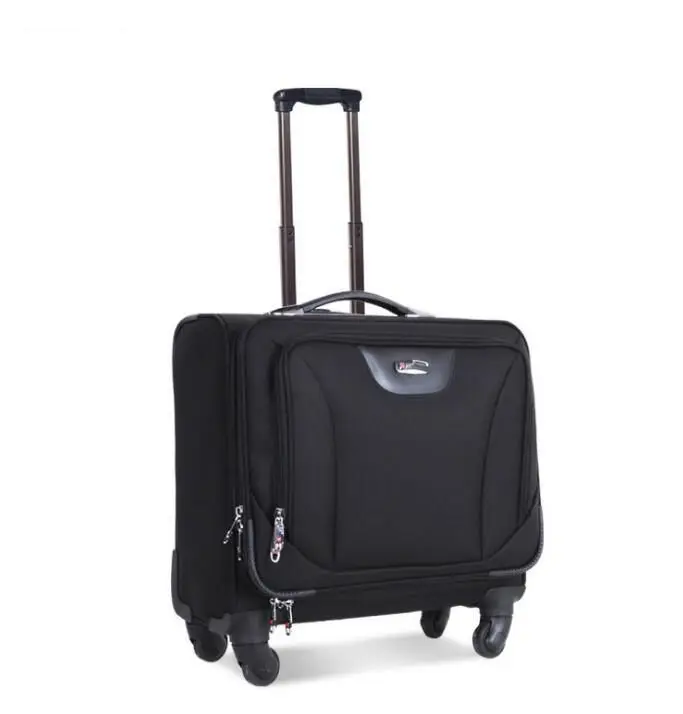 Oxford Rolling luggage Suitcase Spinner suitcase 18 inch cabin baggage travel trolley bags Men Business Travel bags On Wheels