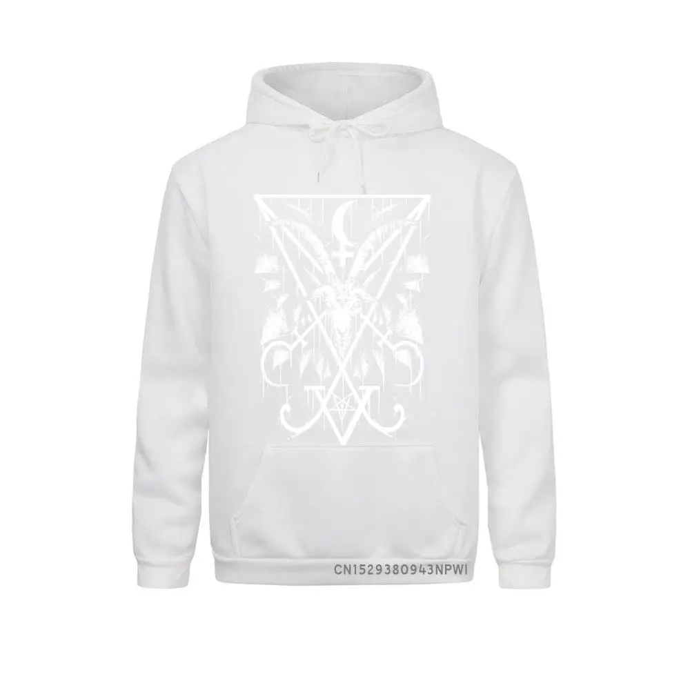 Printed Sweatshirts For Men\'sigil Of Lucifer And Baphomet Pullover Customized Costume Hip Hop Hoodies Christmas Present Clothing