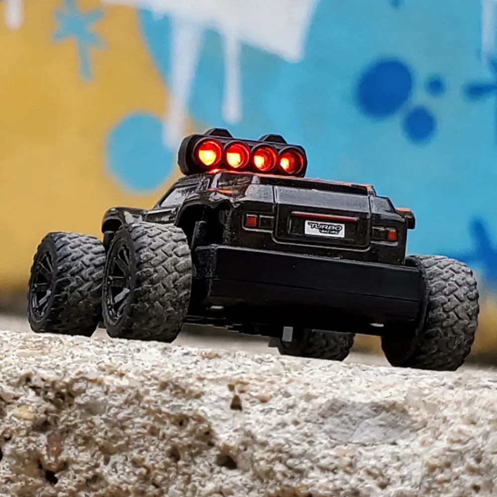 Turbo racing baby monster escala 1:76 monster truck rtr controle remoto mini modelos on-road rápido rc carro veículos ideia de presente