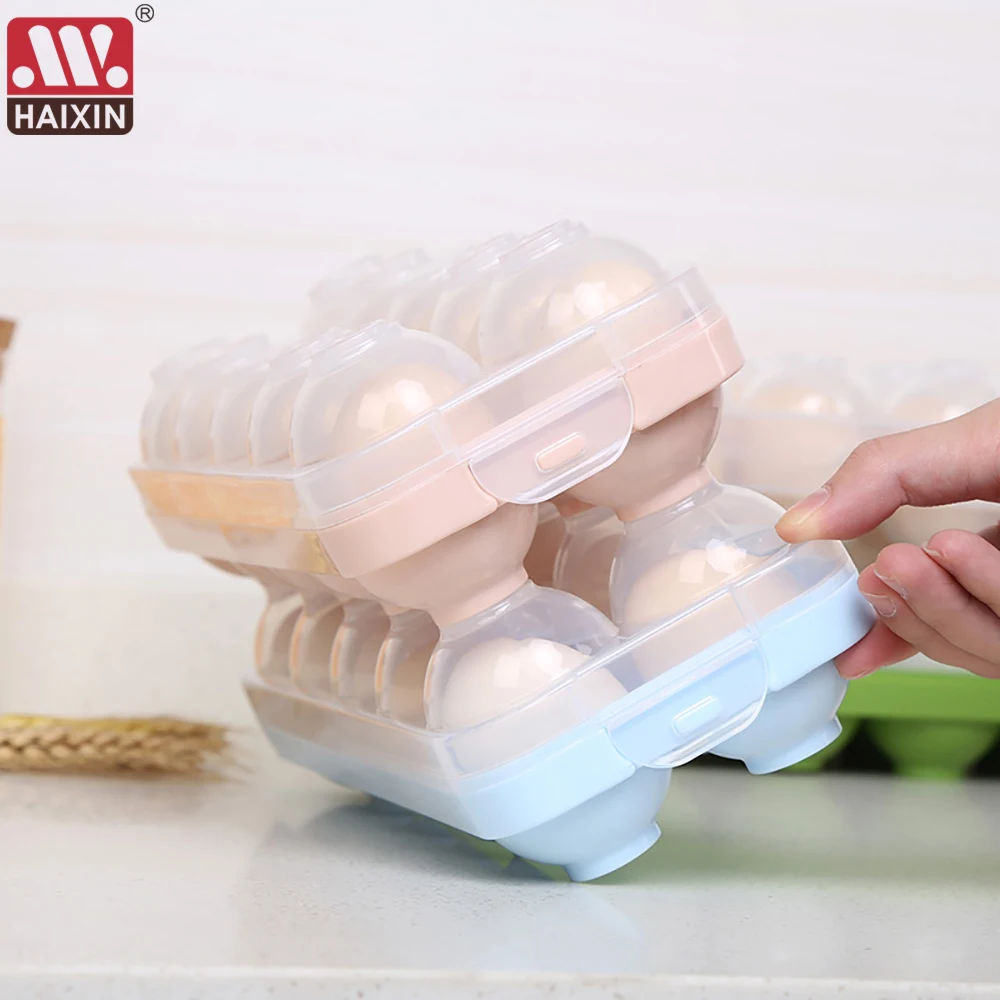 2021 NEW Household Egg Storage Box Drawer-Type Refrigerator Storage Box Plastic Transparent Dumpling Box Double Layer Egg Tray