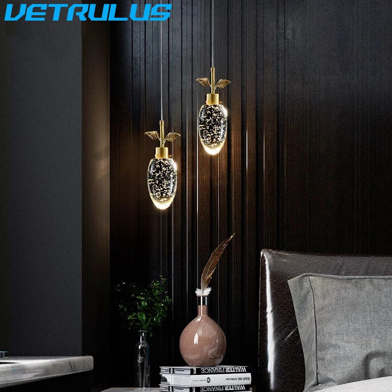 Imagem -06 - Modern Nordic Pendant Light Lustre de Luxo Lâmpadas de Teto de Cristal Luminária Pendurada Sala de Estar Interior Sala de Jantar Decoração do Quarto k9