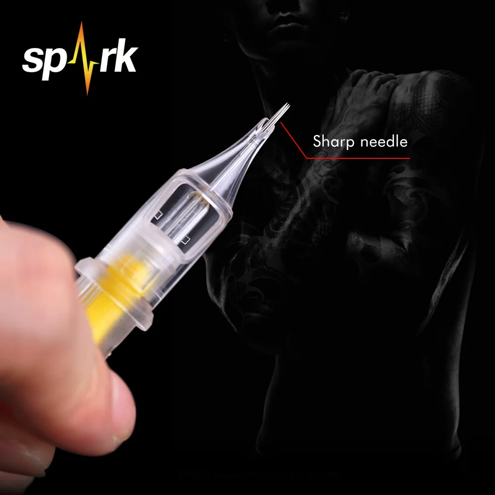 Neue Spark cartridge Tattoo Nadeln True color Cartridge Round Liner (0,30mm & 0,35mm Nadel) rl/rs/rm/m1 20 teile/los