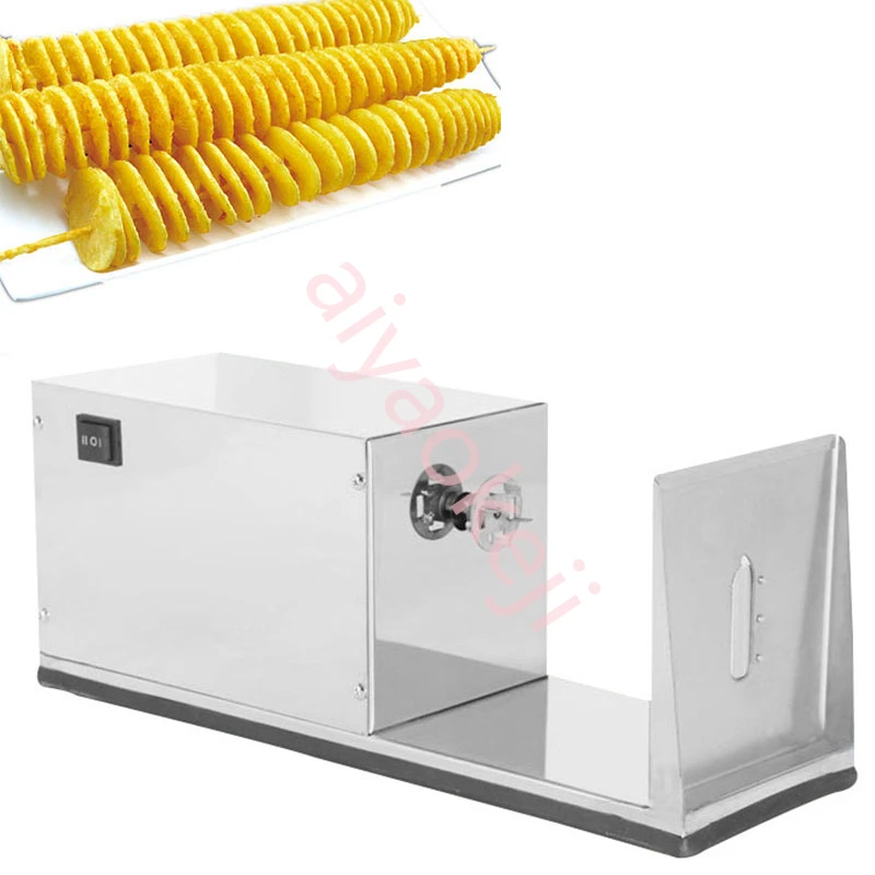 Commercial Electric potato tower machine Spiral Potato Slicer Tornado Potatoes Cutter French Fries Cutting Chips Machine