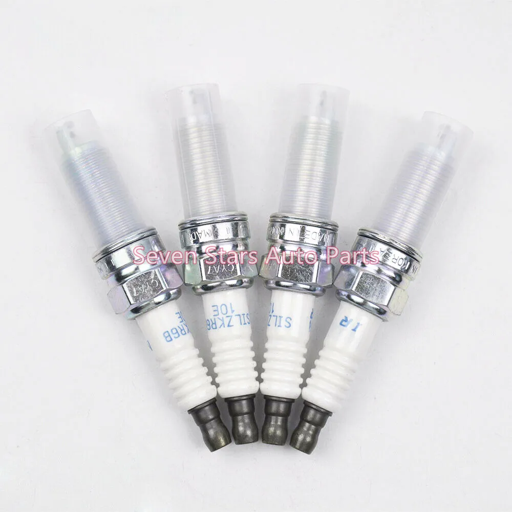 4 PCS Iridium 18846-10060 1884610060 SILZKR6B10E Spark Plug for Hyundai Accent Kia Rio Soul 1.6