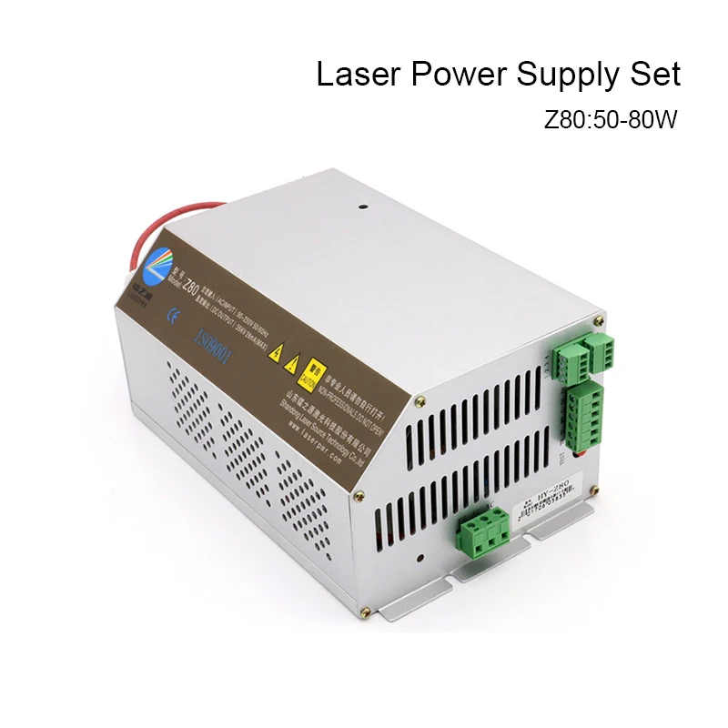 LASERPWR Z80 CO2 laser power supply+RECI W1 glass tube Set 110V 220V universal best match for 50w-80w laser cutter/engraver