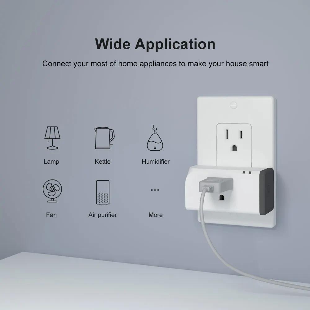 SONOFF S31 Lite ZB 15A ZigBee US Smart Plug Wireless Outlet Socket Works with SmartThings Hub eWeLink Voice Control via Alexa