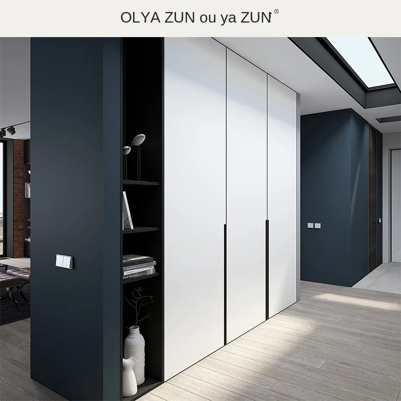 Overall egger board wardrobe customized walk in cloakroom customized flat door modern wardrobe customized