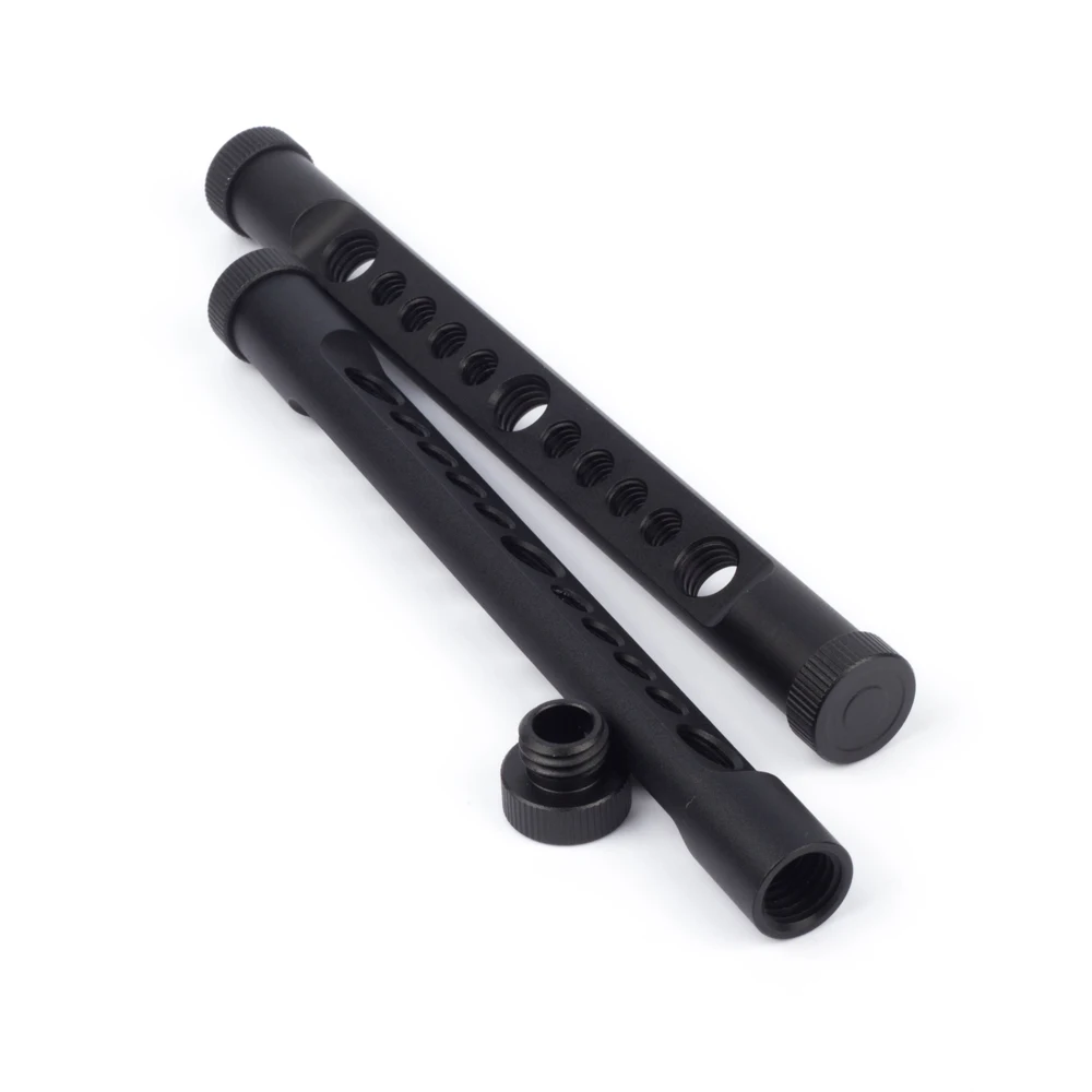 Alu-varilla de queso de Metal de 6 "de largo, palo de riel fr, sistema de soporte de varilla de riel de 15mm, cámara de película LWS, jaula de armadura, trípode de fotografía DIY