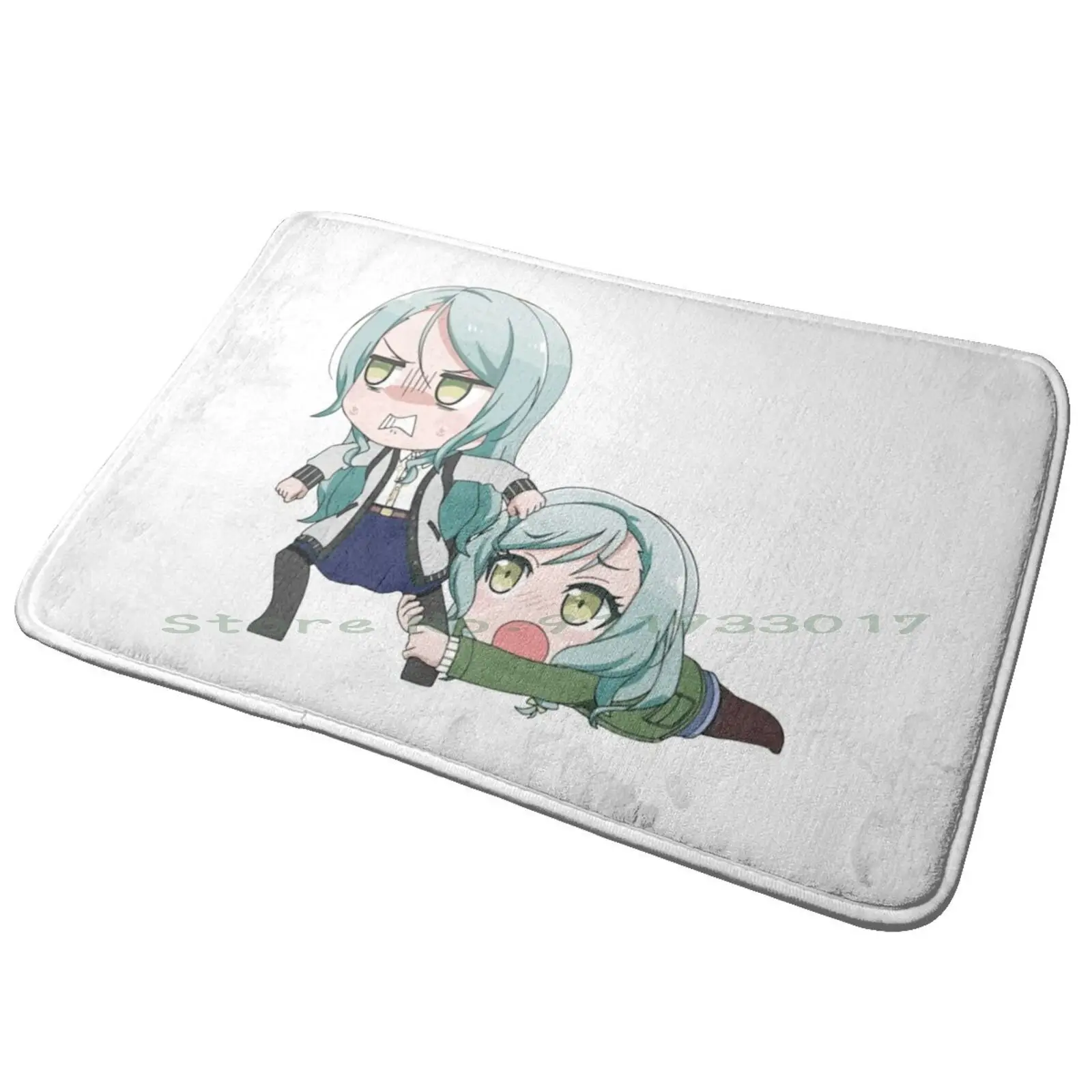 Sayo And Hina Entrance Door Mat Bath Mat Rug Kiss Fan Art Kiss Music Kiss Fanart Kiss The Band Kiss Army Hard Destroyer Paul