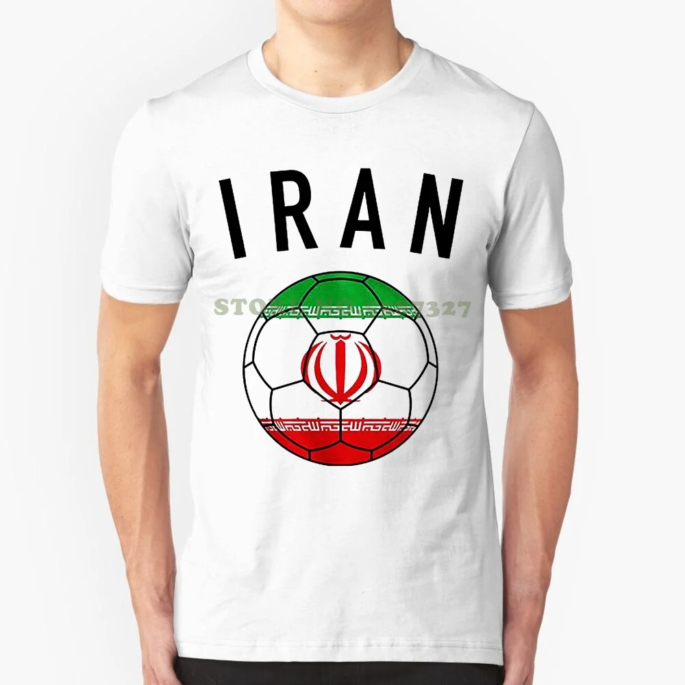 T Shirt O-Neck Fashion Casual High Quality Print T Shirt Iran Soccerite Ball T Shirt