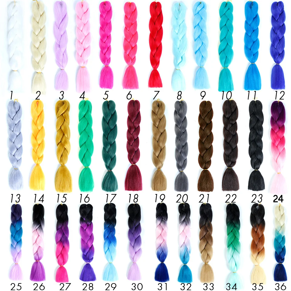 Synthetic Afro Ombre Hair Wick Expression Pre Stretched Braiding Hair Extensions Colored Canecalon For Braids Jumbo Hair