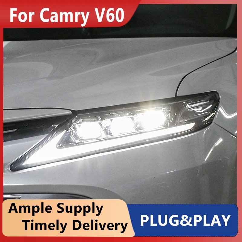 

Светодиодные фары для Toyota Camry V60 2018 2019 2020 Camry FULL Светодиодные фары Lexus-Design Светодиодные линзы проектора Автоаксессуары