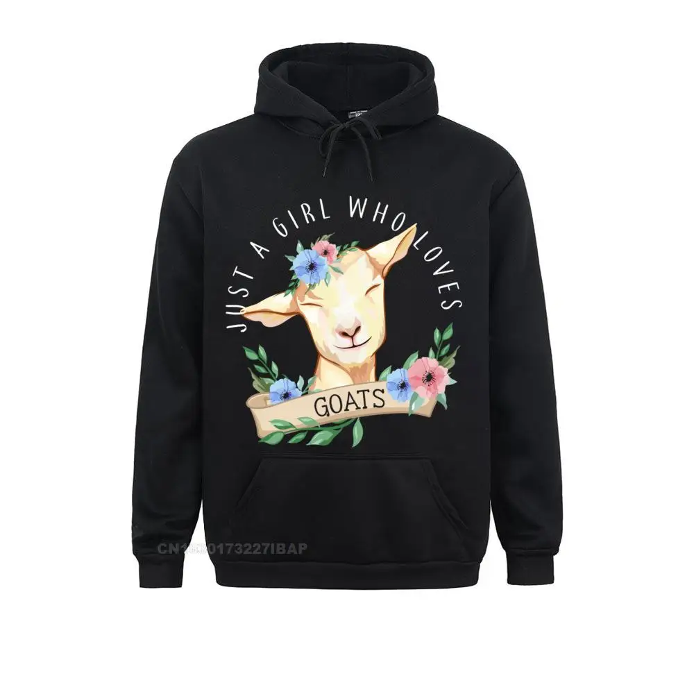 

Just A Girl Who Loves Goats Farmer Women Goat Pullover Hoodie Sweatshirts Fashion Cartoon Men's Hoodies Hip Hop Clothes