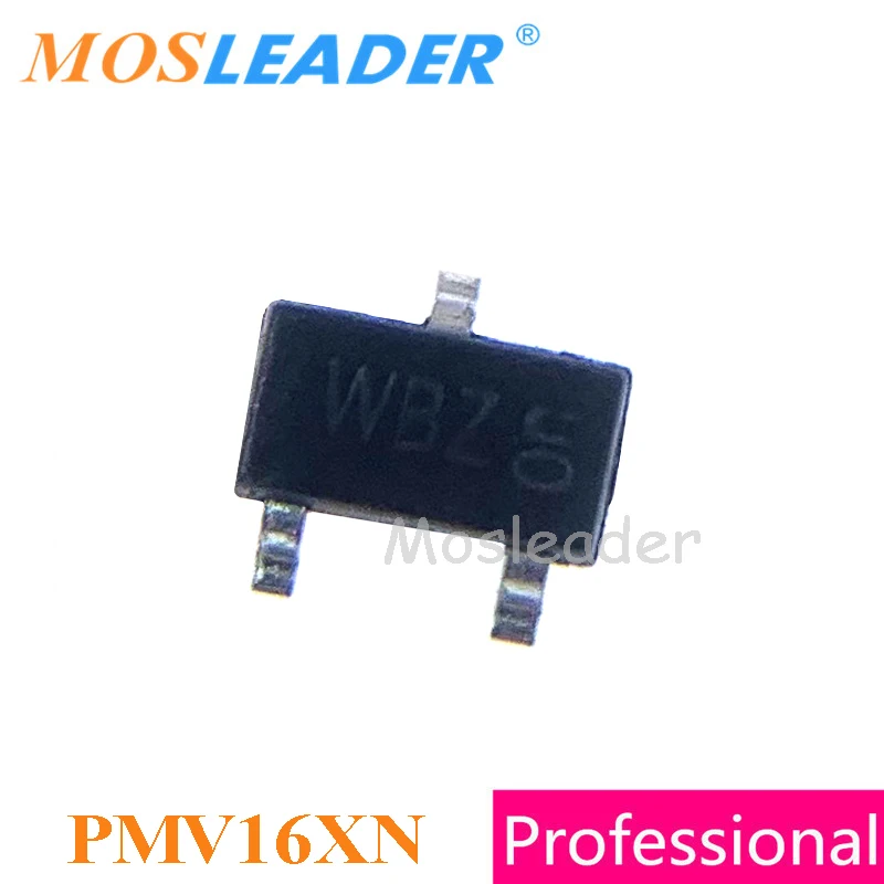 

Mosleader PMV16XN SOT23 1000 шт. PMV16 N-Channel 20V 3A 8.6A, сделано в Китае, высокое качество