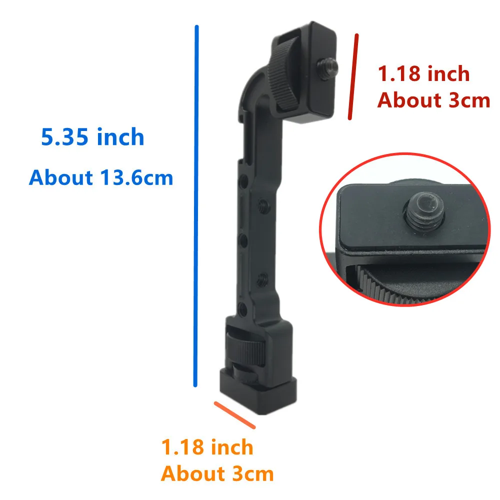 Brazo mágico giratorio de extensión con zapata fría de 1/4 pulgadas para DJI Ronin S SC ZHIYUN Weebill, estabilizador para Monitor, micrófono de luz LED