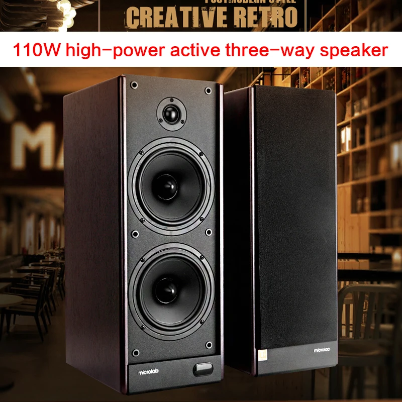 

140W High-power Three-way Speaker Home Active Subwoofer Audio HiFi Fever Multimedia Audio Home Theater Front TV Speakers