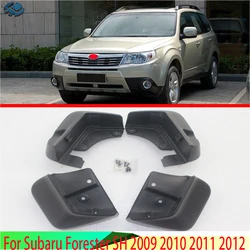 For Subaru Forester SH 2009 2010 2011 2012 4pcs Car Accessories Car Mud Flaps Front Rear Fender Flares Splash Guards Mudguards