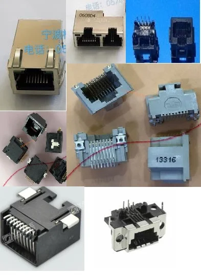 1PCS RJ45 Network port connector    J10-0049NL    0-1470619-3    5406721-1    SS-7188S-A-NF-50     RJMG163218101NR