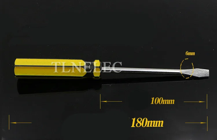 1pcs ไขควงสล็อตแรงบิดขนาดใหญ่ Rust-Proof ป้องกันการกัดกร่อน Screwdriver เครื่องมือฮาร์ดแวร์