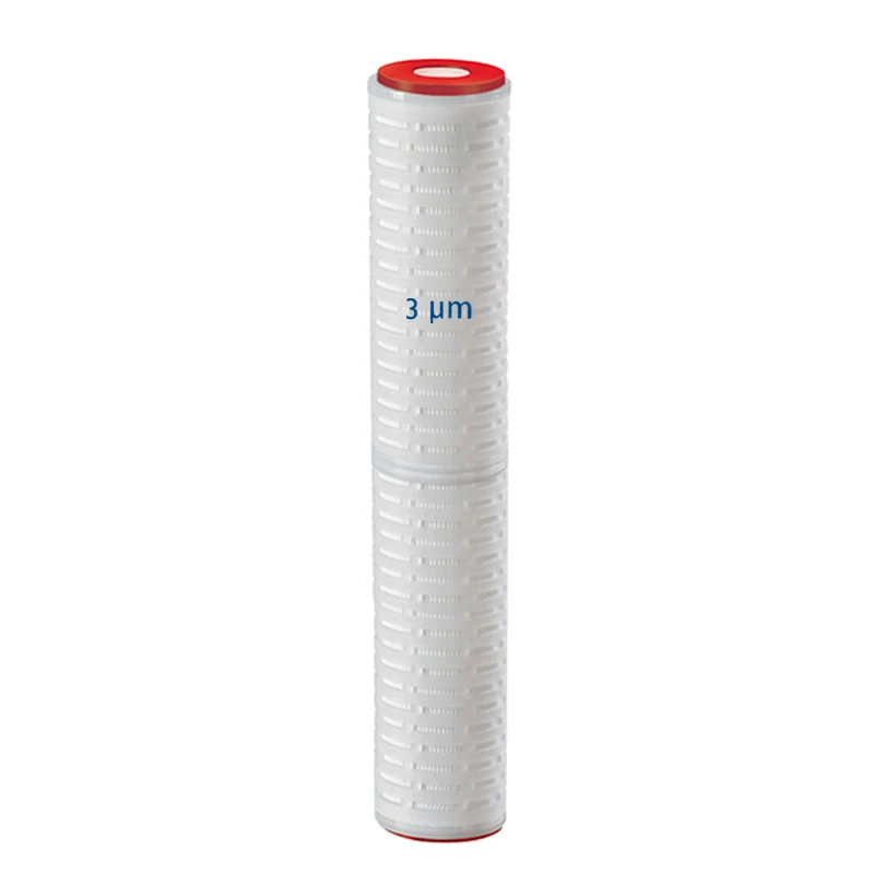 

20" Parker&Pall Compatible Micropore Pleated Filter Cartridge 3 µm, Double Open End(DOE), Polypropylene micro fiber media